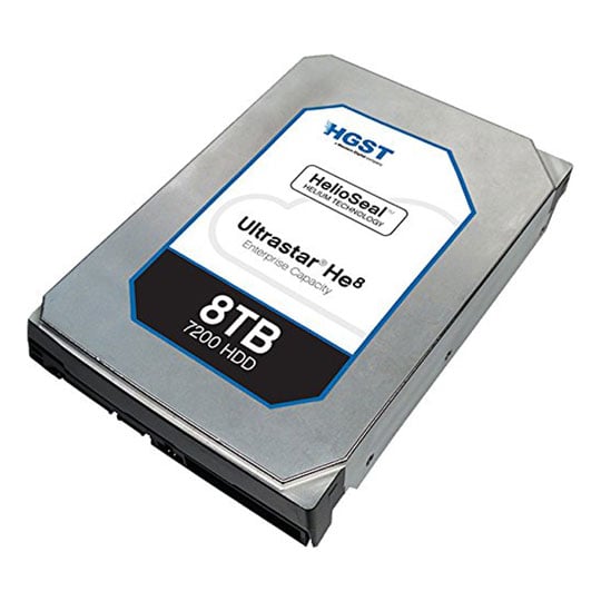HGST Ultrastar He8 8TB Helium Enterprise HDD HUH728080ALE604 (0F23668) : image 1