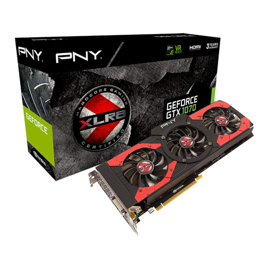 8GB PNY GeForce GTX 1070 XLR8 OC GAMING Graphics Card LN75257