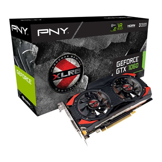 PNY NVIDIA GeForce GTX 1060 6GB XLR8 OC Graphics Card : image 1