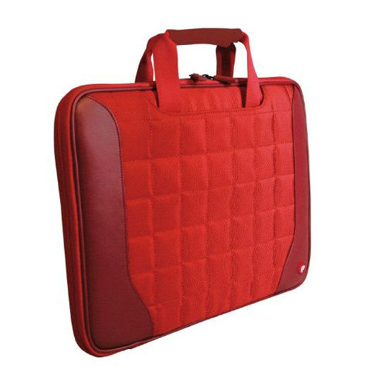 Port Berlin Quilted Laptop / Tablet Bag upto 12.5" Laptops/Tablets/iPADs Red