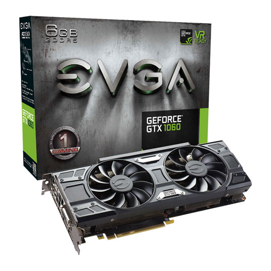 EVGA NVIDIA GeForce GTX 1060 6GB GAMING ACX3.0 Graphics Card : image 1