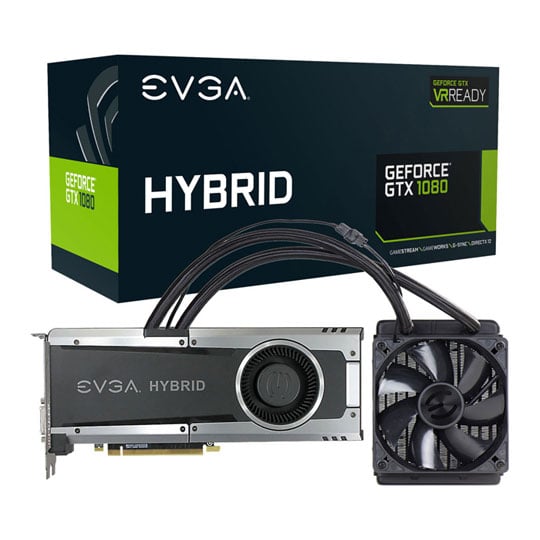 EVGA NVIDIA GeForce GTX 1080 8GB HYBRID GAMING AIO Water Cooled : image 1