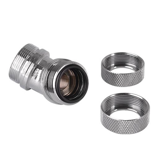 Pacific PETG Tube 45-Degree dual chrome compression fitting 16mm OD from Thermaltake