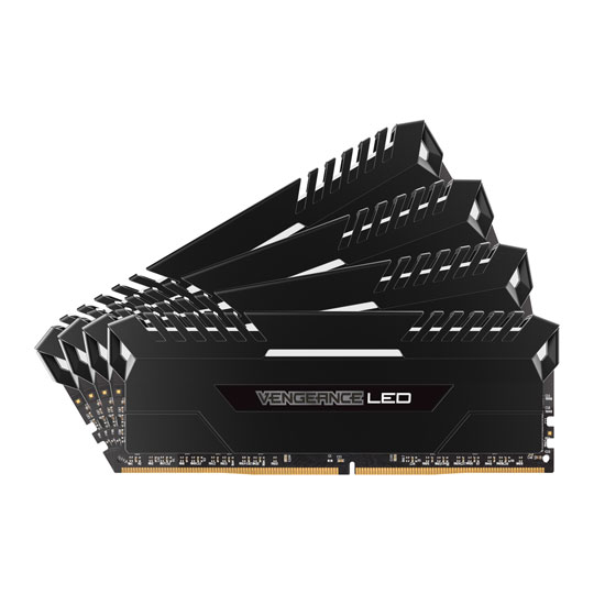 Corsair Vengeance White LED 32GB DDR4 3200 Memory Kit 4x 8GB : image 2