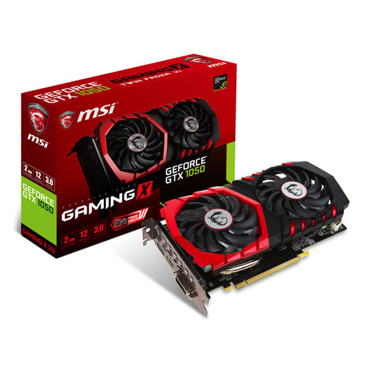 MSI NVIDIA GeForce GTX 1050 2GB GAMING X Graphics Card : image 1