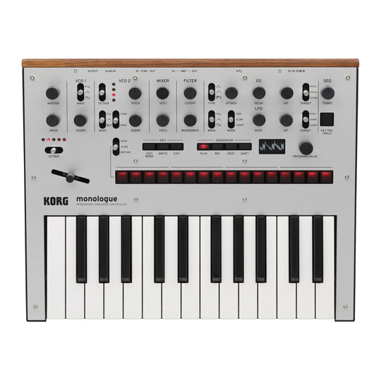 Korg Monologue Analogue Synthesizer (Silver)