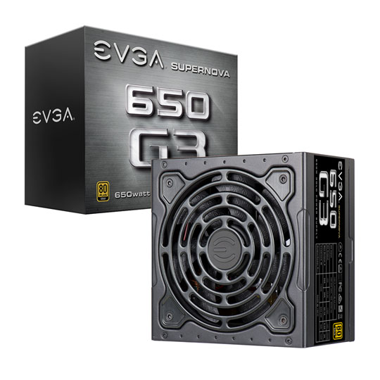 EVGA 650W SuperNOVA G3 Gold Power Supply/PSU : image 1