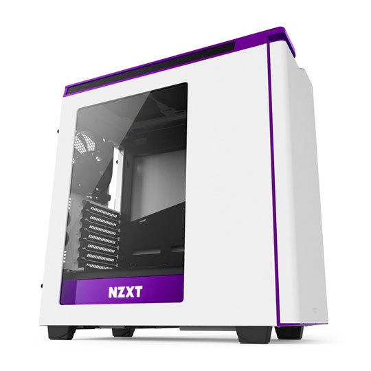 H440 NZXT New Edition White/Purple Chassis with Window : image 1