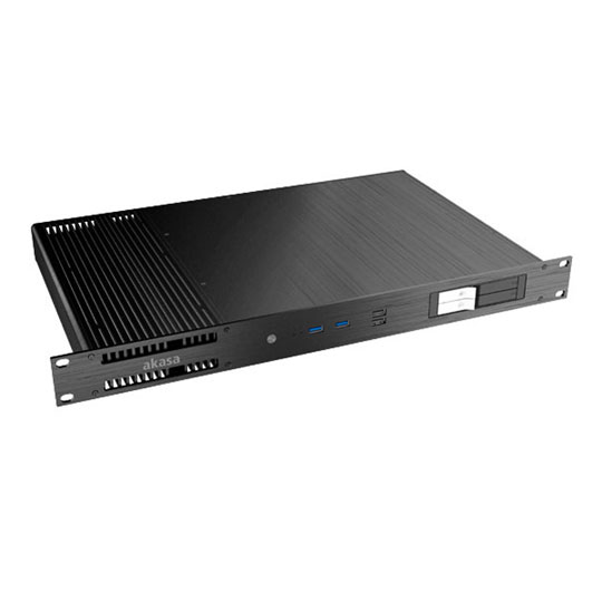 Akasa A-ITX27-M1B Fanless Thin Mini-ITX Aluminium case : image 2
