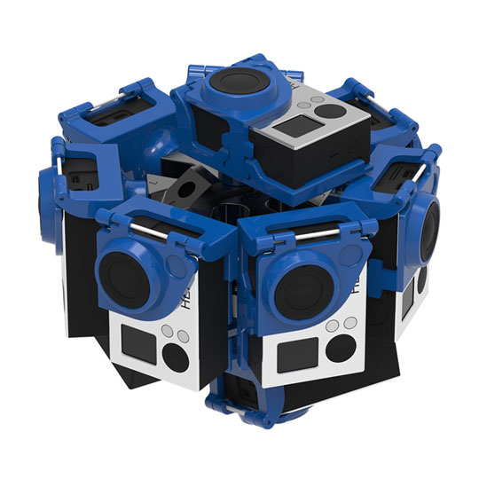 Two Camera Vr Video Rig 360Rize Pro10HD v2 VR Virtual Reality Content 360 GoPro Camera Filming ...