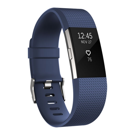Fitbit Charge 2 Fitness Smartband Activity Tracker Blue/Silver : image 1