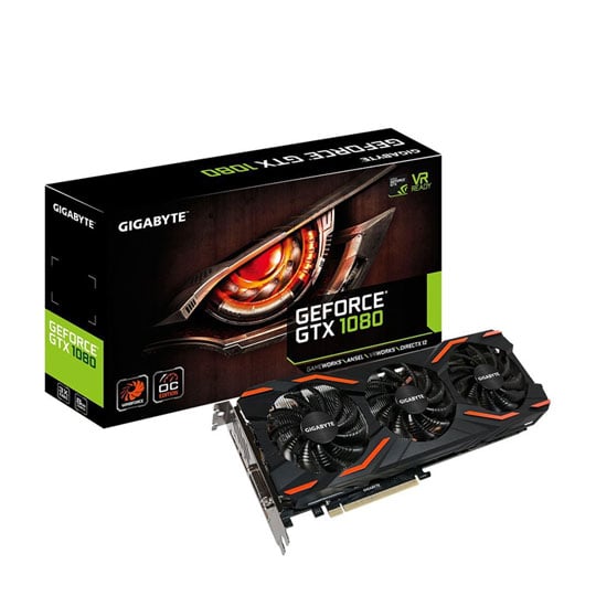 Gigabyte NVIDIA GTX 1080 8GB WindForce3 OC Graphics Card : image 1