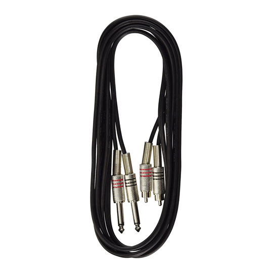 Stagg 3m Twin Cable Jack-RCA STC3PCM