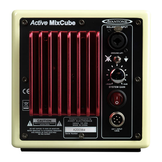Avantone Active MixCubes Powered Full-Range Mini Reference Monitors (Single) - Buttercream