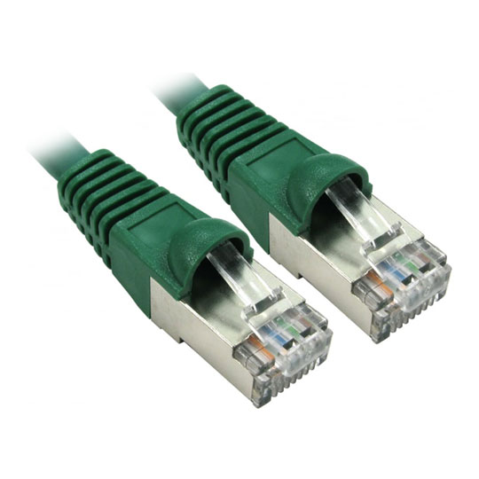 Scan 0.25m Cat6a LSZH RJ45 Green Moulded Snagless Ethernet Cable