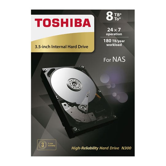 Toshiba N300 8TB NAS 3.5" SATA HDD/Hard Drive : image 3