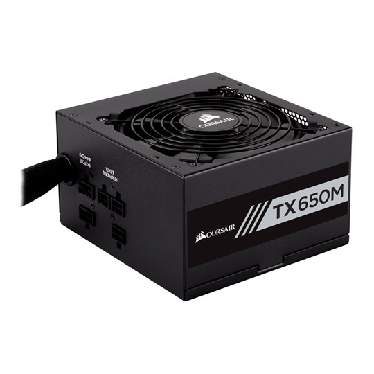 Corsair 650W TX650M Gold Hybrid Modular Power Supply/PSU : image 1
