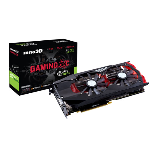 Inno3D NVIDIA GeForce GTX 1080 Ti 11GB Gaming OC LN79603 N108T 1SDN Q6MNX SCAN UK