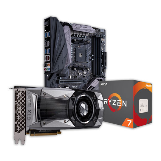 ASUS GeForce GTX 1080 Ti Founders Ryzen 7 1700X CPU CROSSHAIR VI HERO Motherboard Bundle LN79679 SCAN UK
