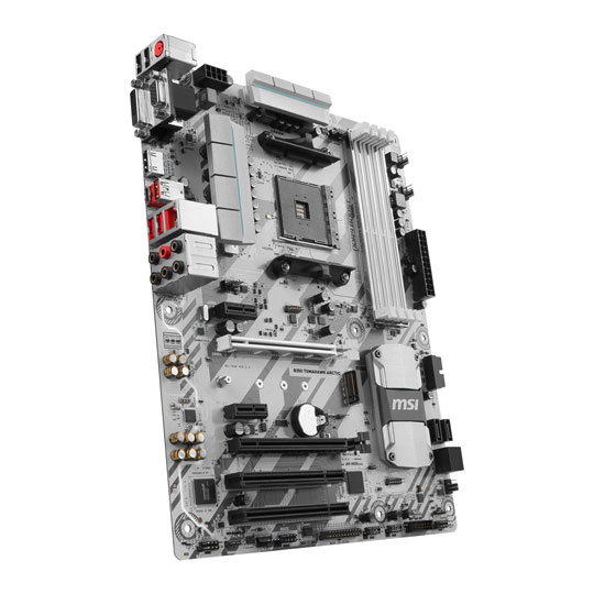 MSI AMD AM4 Ryzen B350 TOMAHAWK ARCTIC ATX Motherboard LN79801