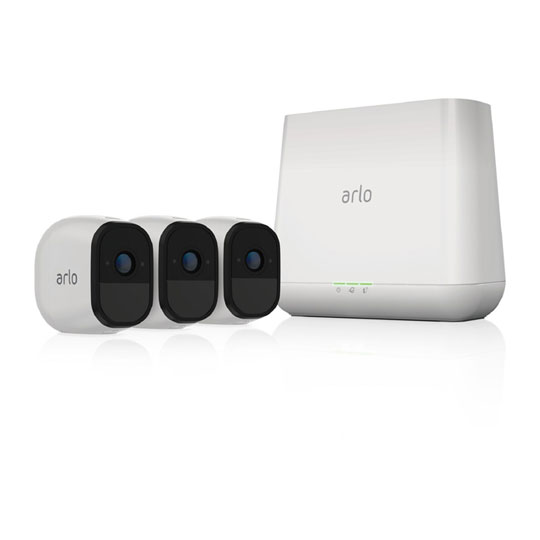 Netgear Arlo Pro Security System 3 Wire-Free HD Cameras with Base Station Alexa : image 1