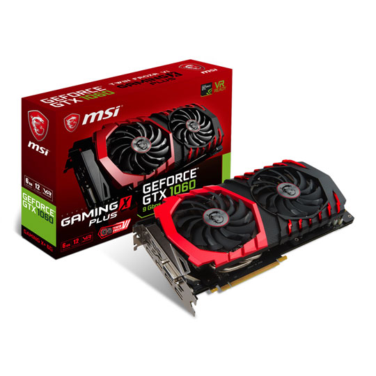 MSI NVIDIA GeForce GTX 1060 6GB GAMING X PLUS 9Gbps : image 1
