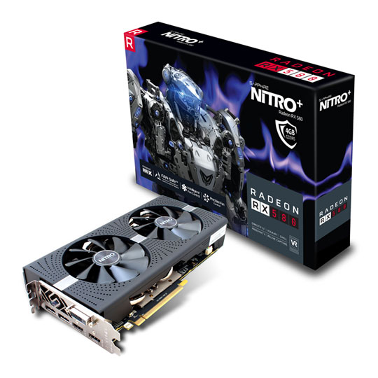 Sapphire AMD Radeon RX 580 4GB NITRO+ Graphics Card : image 1