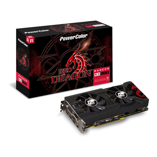 PowerColor AMD Radeon RX 570 4GB Red Dragon Graphics Card : image 1