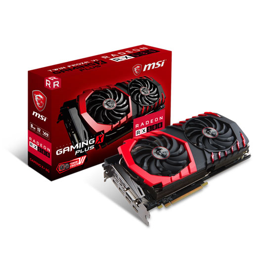 MSI AMD Radeon RX 580 8GB GAMING X Plus Graphics Card LN81297