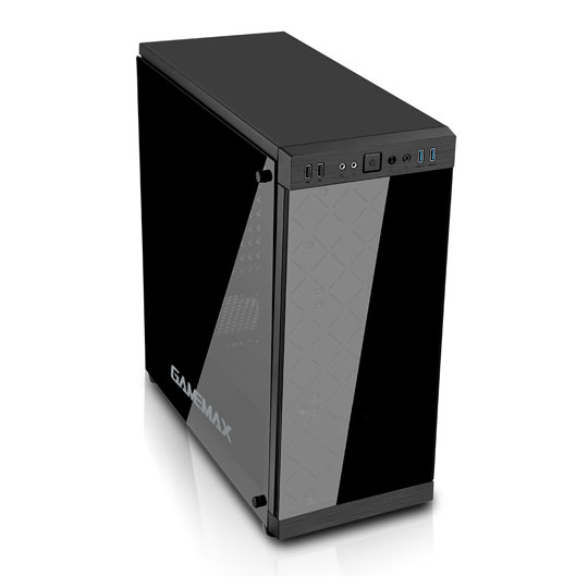 GameMax Polaris Tempered Glass Black PC Gaming Case with 4x RGB 120mm Fans : image 2