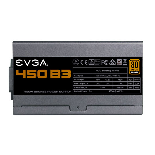 EVGA 450w B3 PSU 80+ Bronze Fully Modular Power Supply/PSU : image 3
