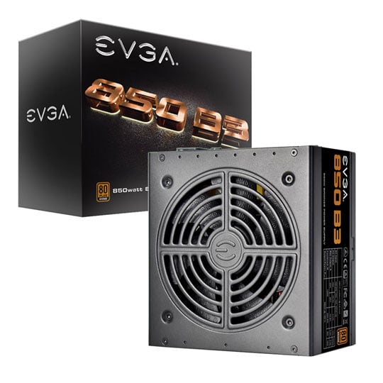 EVGA 850w B3 PSU 80+ Bronze Fully Modular Power Supply/PSU : image 1