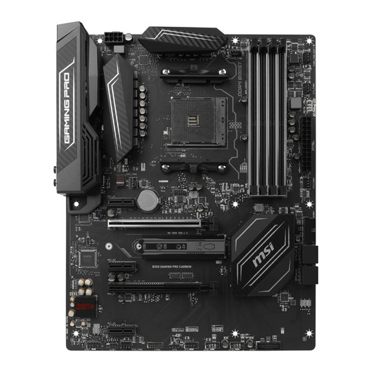 MSI AMD AM4 Ryzen B350 GAMING PRO CARBON ATX Motherboard : image 3