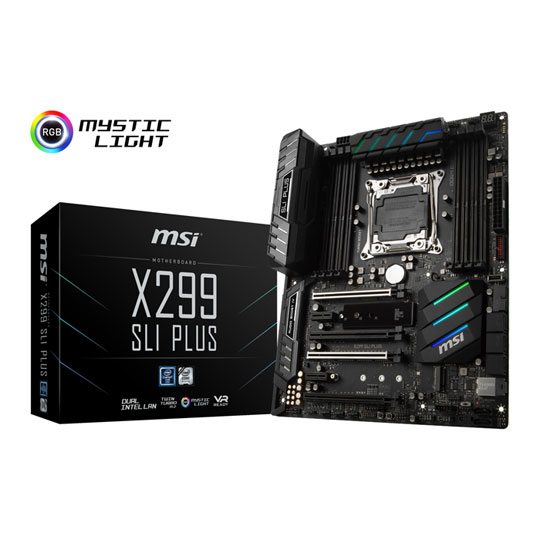 MSI Intel Core-X X299 SLI PLUS Extreme ATX Motherboard : image 1