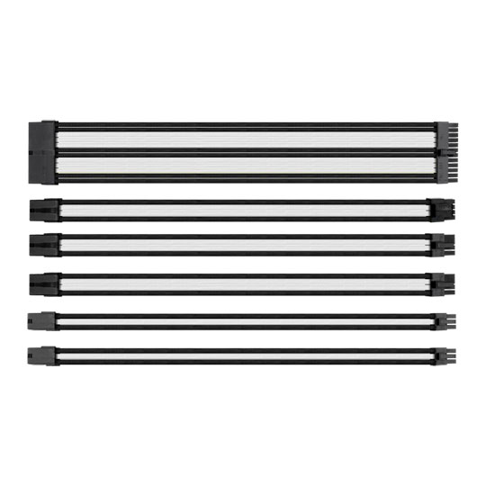 Thermaltake TtMod 30cm Black/White Sleeved Cable Management Kit