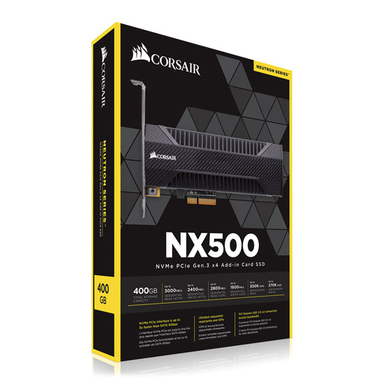 Corsair Neutron NX500 400GB NVMe PCIe Add-in-Card Performance SSD/Solid State Drive : image 4