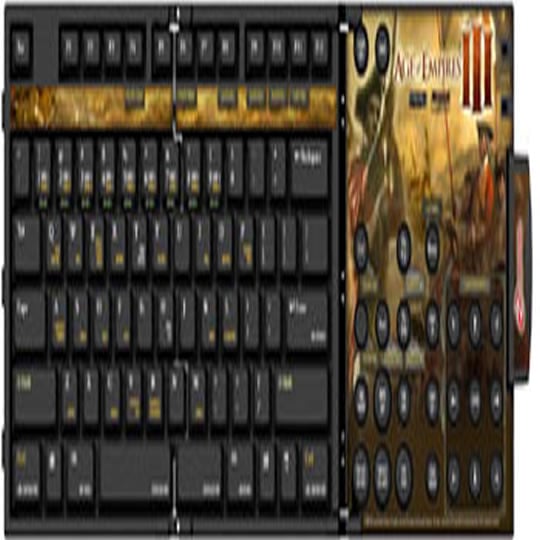 ZBoard Age Of Empires III Limited Edition Gaming Black Gaming Keyboard : image 1