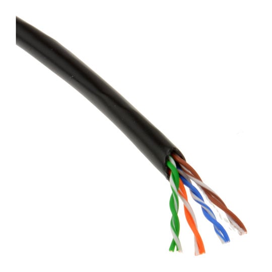 Xclio 305M CAT6 UTP Solid Copper External Grade Outdoor Network Cable (CCTV) - Black