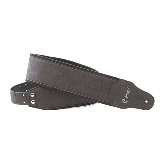 Right On Straps Bassman Cork Guitar Strap (Black)