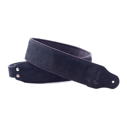 Right On Straps Jazz Suede Guitar Strap (Black)