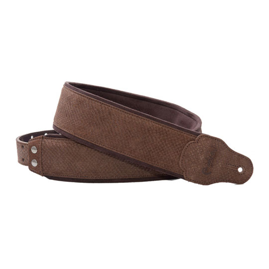 Right On Straps Jazz Reptile Guitar Strap (Brown)