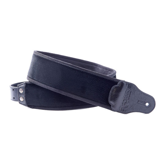 Right On Straps Jazz Lizard Guitar Strap (Black)