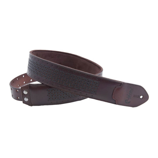 Right On Straps Leathercraft Granada Guitar Strap (Brown)