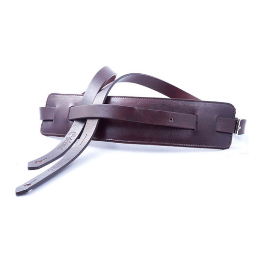 Right On Straps Leathercraft Slim Guitar Strap (Brown)