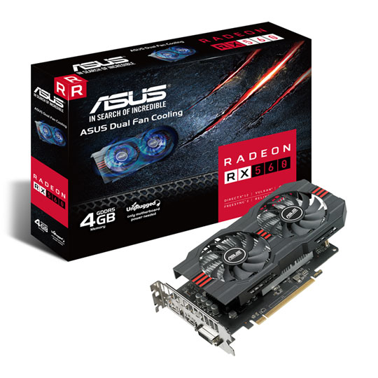 Rx 560 Gpu Polaris ASUS AMD Radeon RX 560 4GB Graphics Card