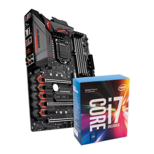 Intel i7 7700K CPU MSI Z270 GAMING M7 Motherboard Bundle