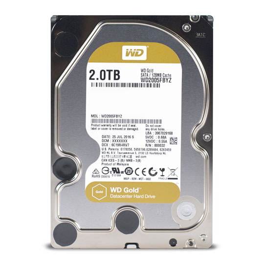 WD 2TB Gold Datacenter HDD/Hard Drive WD2005FBYZ : image 2