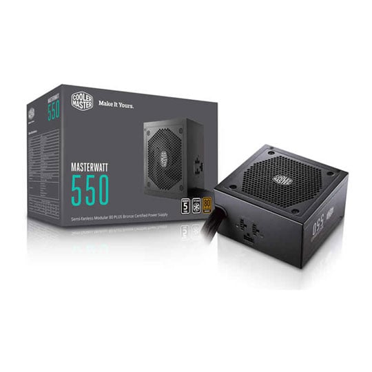 Cooler Master MasterWatt 550 Watt Hybrid Modular ATX PSU/Power Supply : image 1