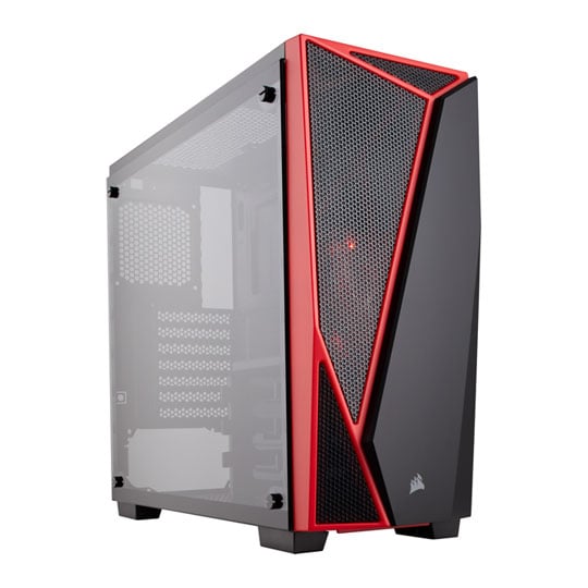 Corsair Red Carbide SPEC 04 Tempered Glass PC Gaming Case (2021) : image 1
