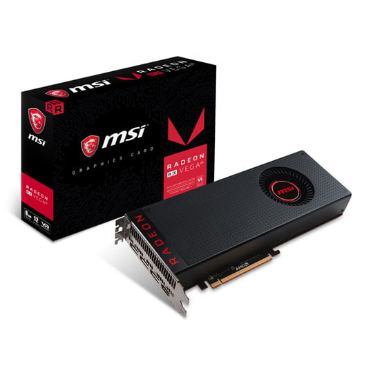 Standalone MSI AMD Radeon RX Vega 64 8GB HBM2 Graphics Card : image 1